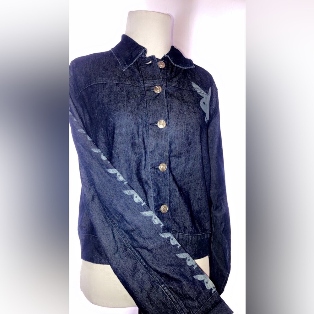 RARE PLAYBOY JEAN JACKET Y2K 2000s